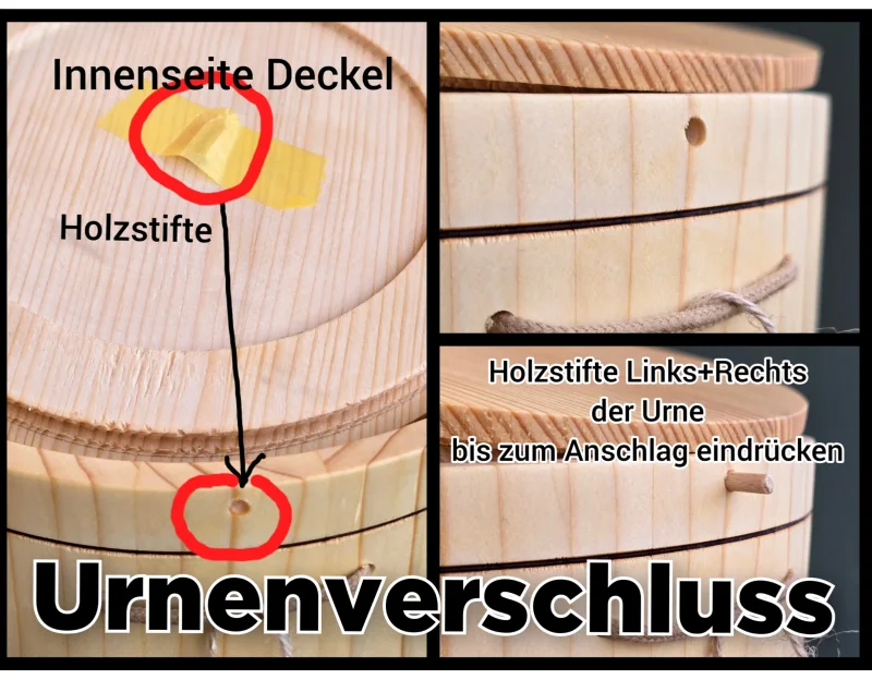 Holz Urne/Stille Wälder-Kirsche sw03