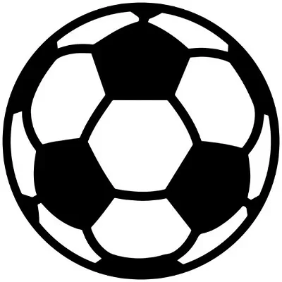 Emblem-Fußball/Schwarz