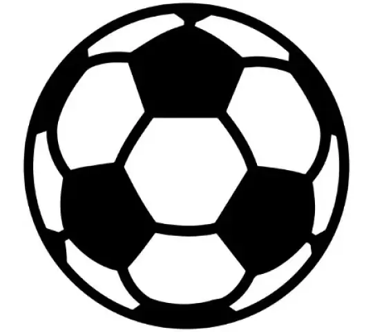 Emblem-Fußball/Schwarz