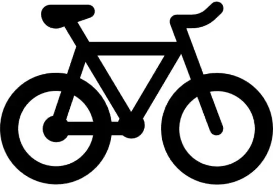 Emblem-Fahrrad/Schwarz