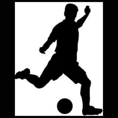 Emblem-Fußballer/Schwarz