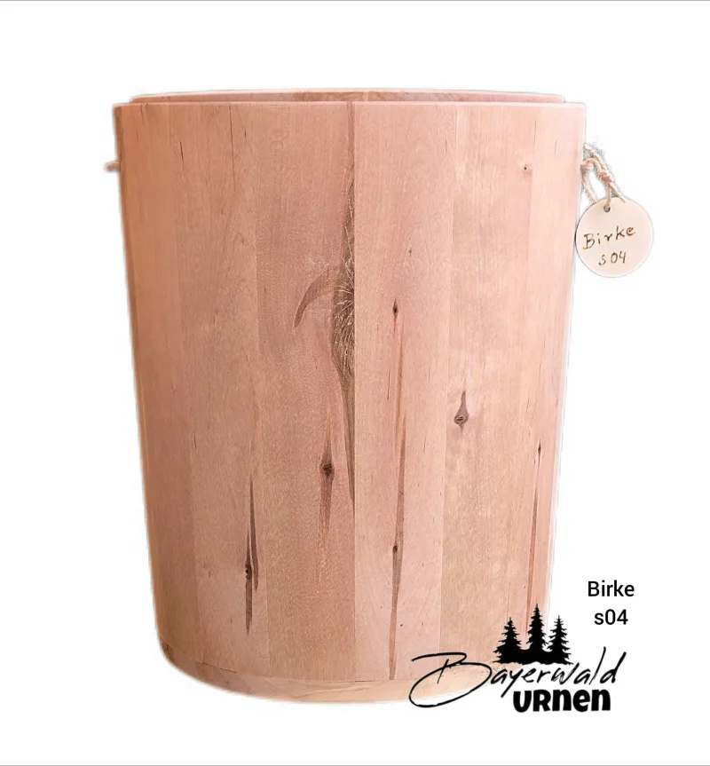 Holz Urne - Birke s04