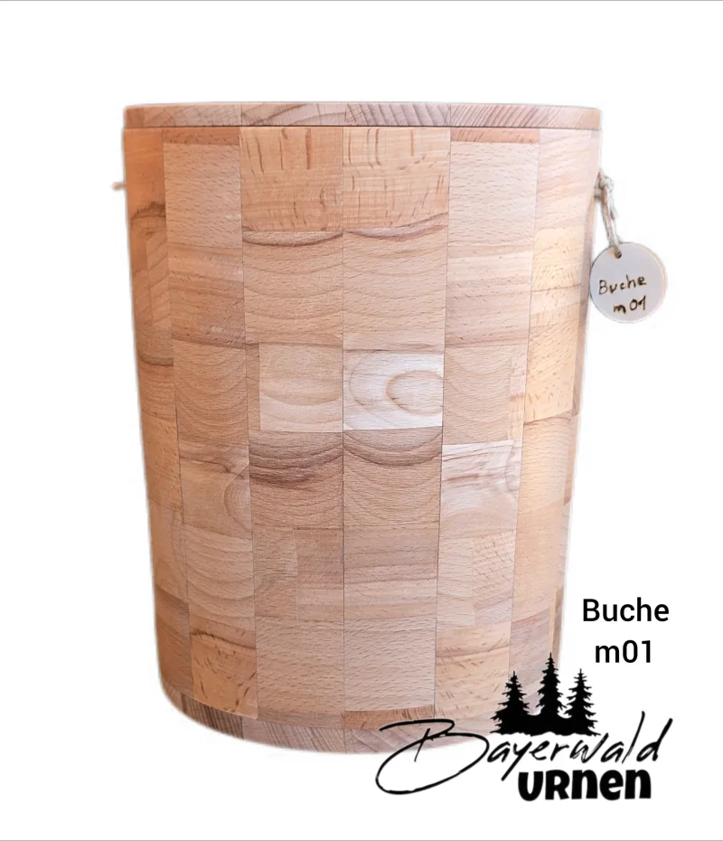 Holz Urne - Buche m01