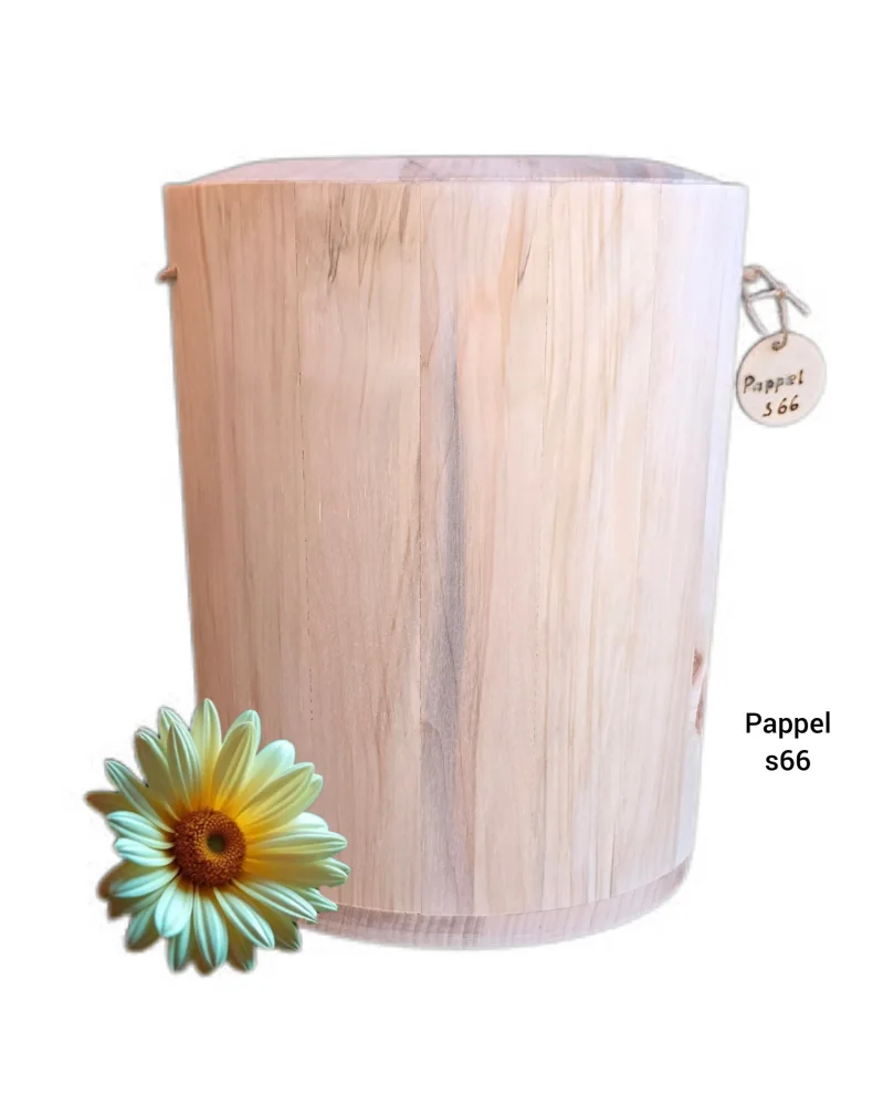 Holz Urne - Pappel s66