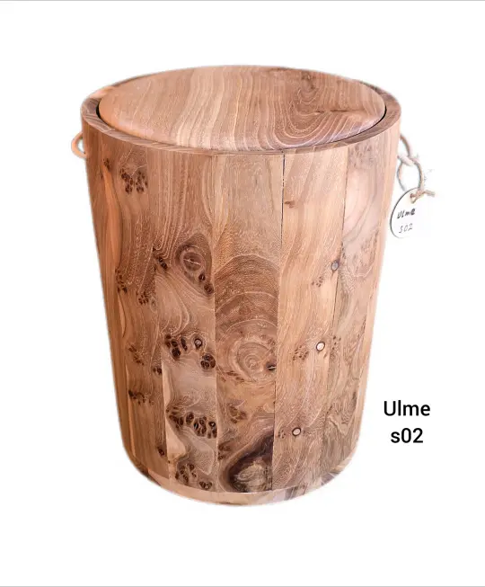 Holz Urne - Rüster s02