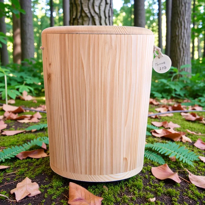 Holz Urne - Tanne s03