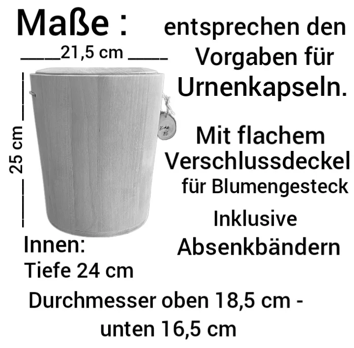 Holz Urne - Tanne s13
