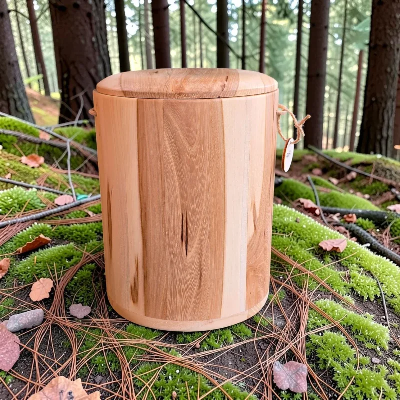 Holz Urne/Stille Wälder - Apfelsw03