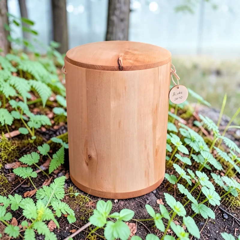 Holz Urne/Stille Wälder-Birke sw10